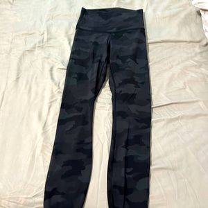 Size 2 lululemon align black camouflage